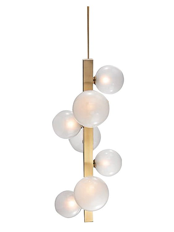 Glass Chandelier (TM16) in Gold by Bethel