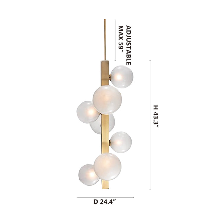 Glass Chandelier (TM16) by Bethel - view 3