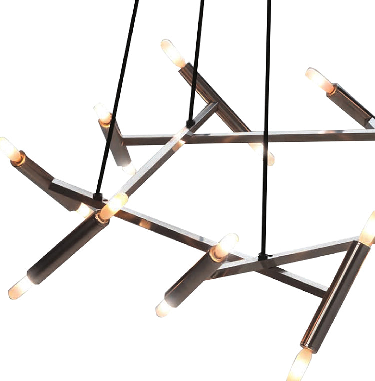 Matte Black Chandelier (TM02) by Bethel - view 8
