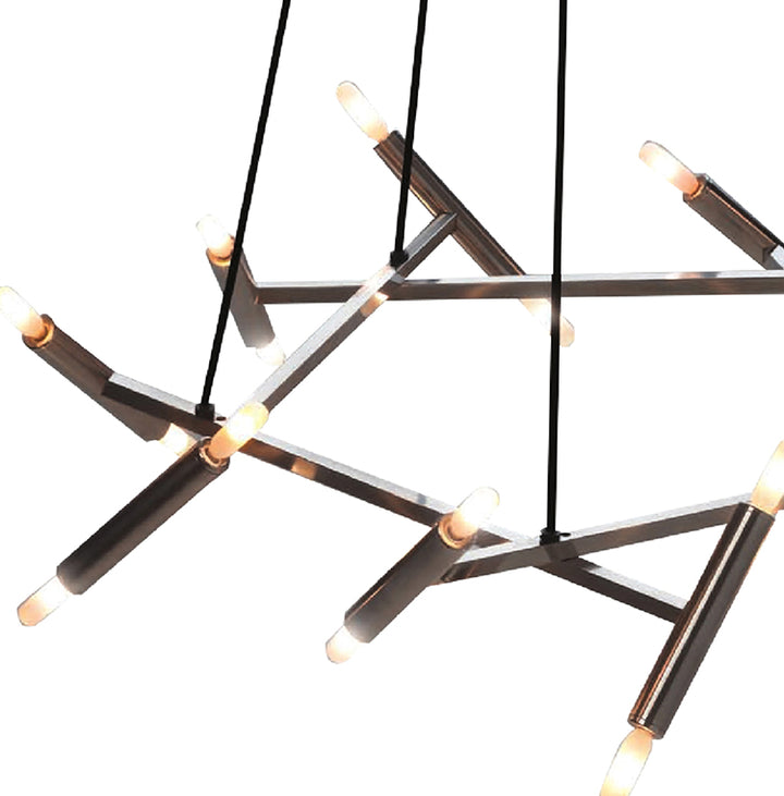 Matte Black Chandelier (TM02) by Bethel - view 8