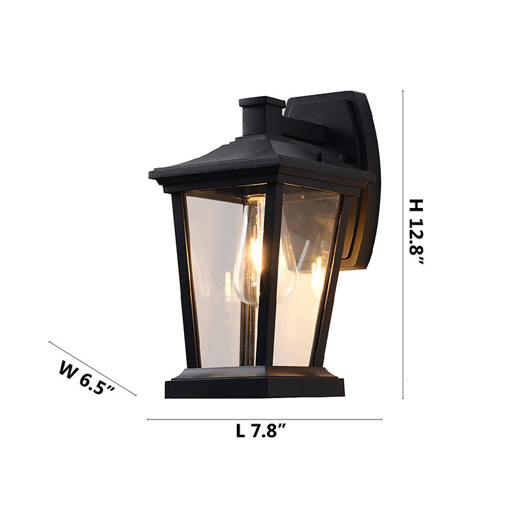 Outdoor Wall Sconce in a Old Finish and Clear Glass Shade by Bethel - view 10