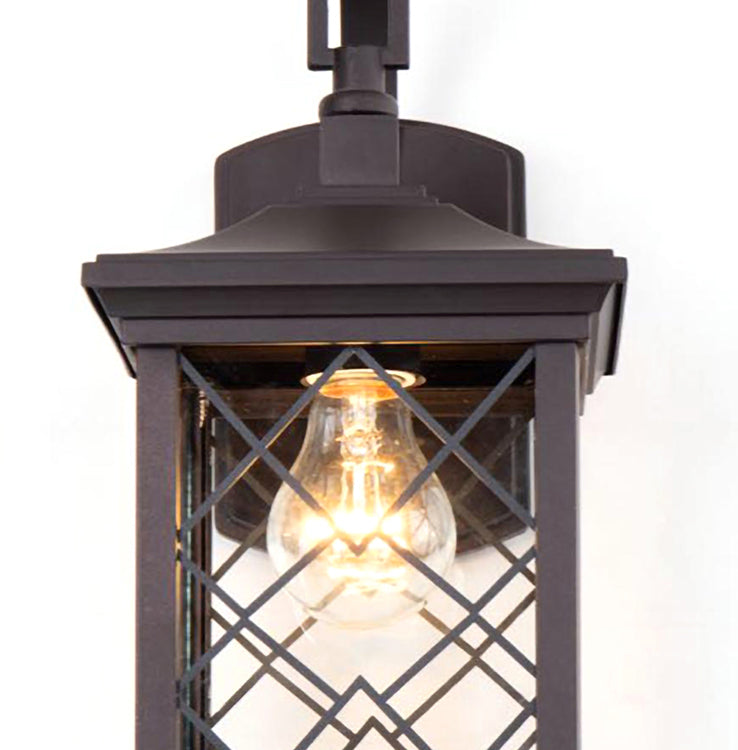 Outdoor Wall Sconce in a Old Colored Frame and Clear Glass by Bethel - view 4