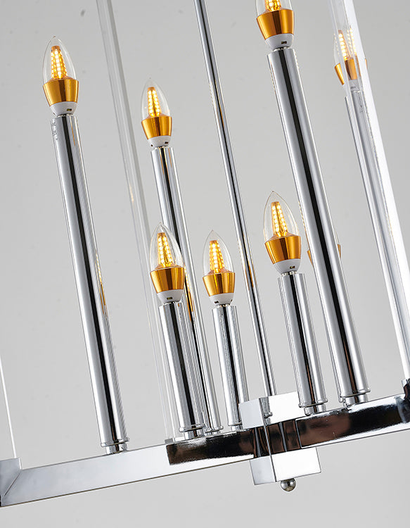 Metal Frame Ceiling Fixture with Clear Acrylic Arms by Bethel - view 21