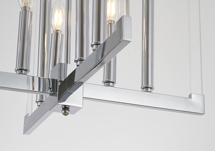 Metal Frame Ceiling Fixture with Clear Acrylic Arms by Bethel - view 22
