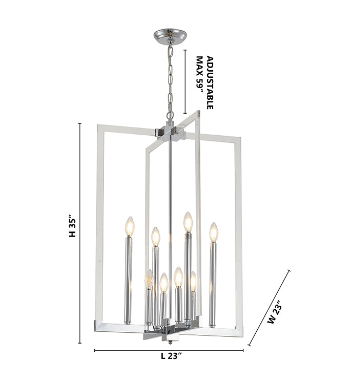 Metal Frame Ceiling Fixture with Clear Acrylic Arms by Bethel - view 23