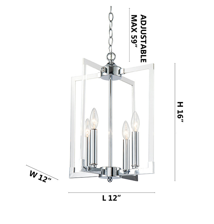 Bronzed Metal Frame Ceiling Fixture with Clear Acrylic Arms by Bethel - view 14