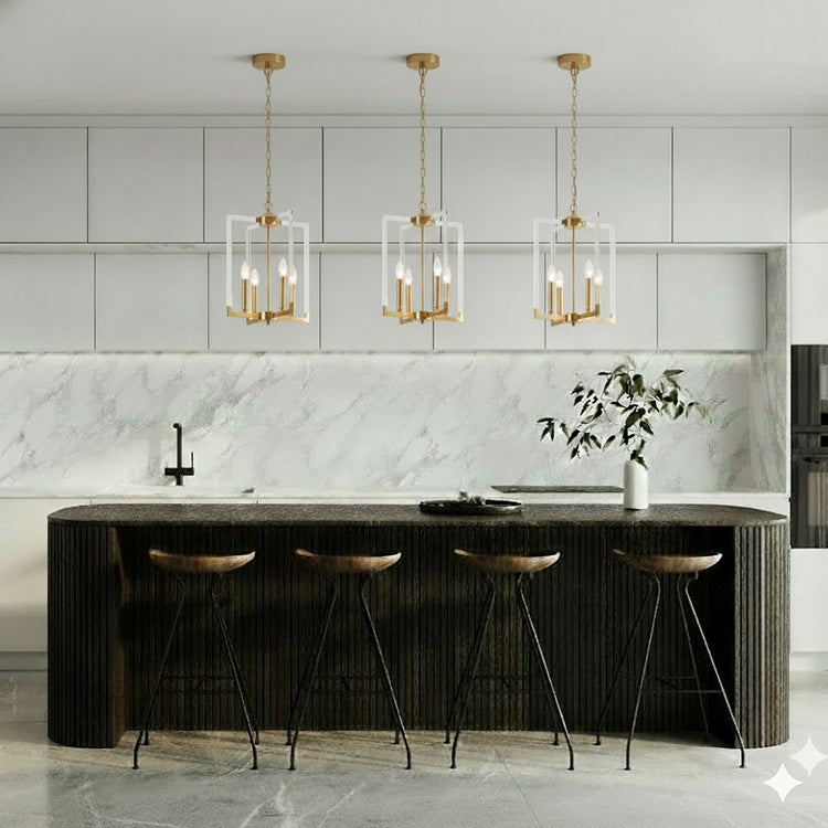 Bronzed Metal Frame Ceiling Fixture with Clear Acrylic Arms by Bethel - view 7
