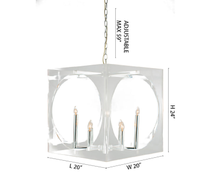 Chrome Chandelier (TD11) by Bethel - view 5