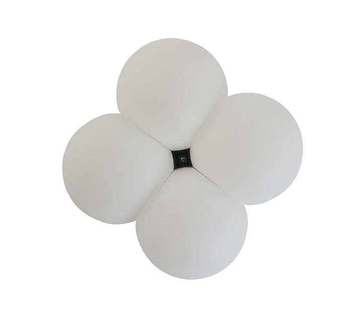 White Pc Frame LED Cloud Wall Sconce with Chrome Hardware by Bethel - view 3