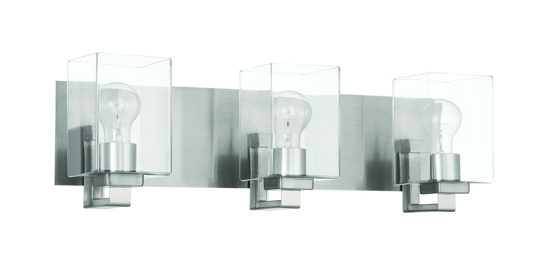 McClane Vanity Light in Brushed Polished Nickel by Craftmade