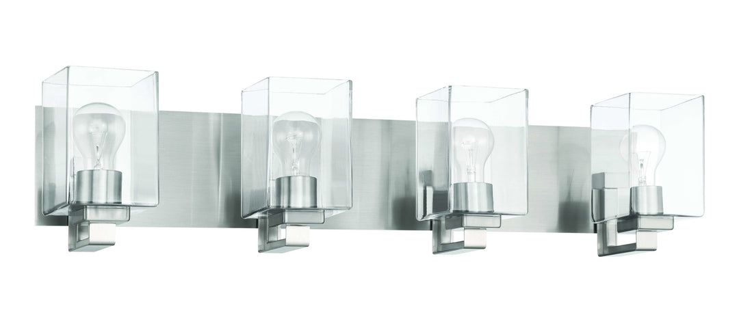 McClane Vanity Light in Brushed Polished Nickel by Craftmade