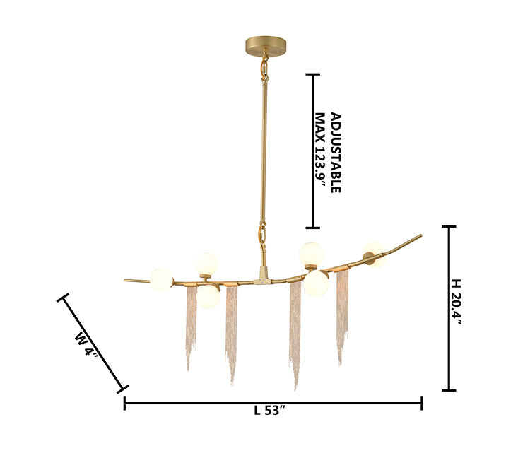 Frame Branch Chandelier with Aluminum by Bethel - view 6