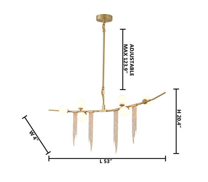 Frame Branch Chandelier with Aluminum by Bethel - view 6