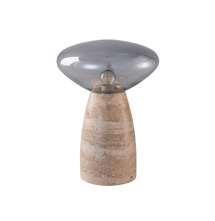 Smoke Glass Table Lamp by Bethel - view 3