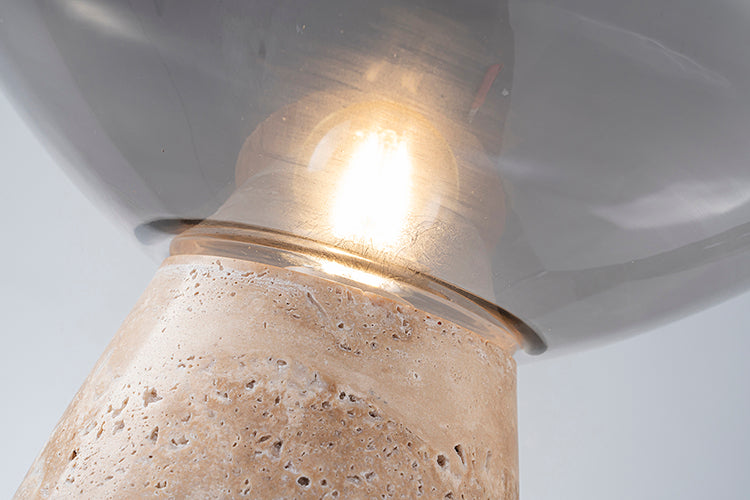 Smoke Glass Table Lamp by Bethel - view 5