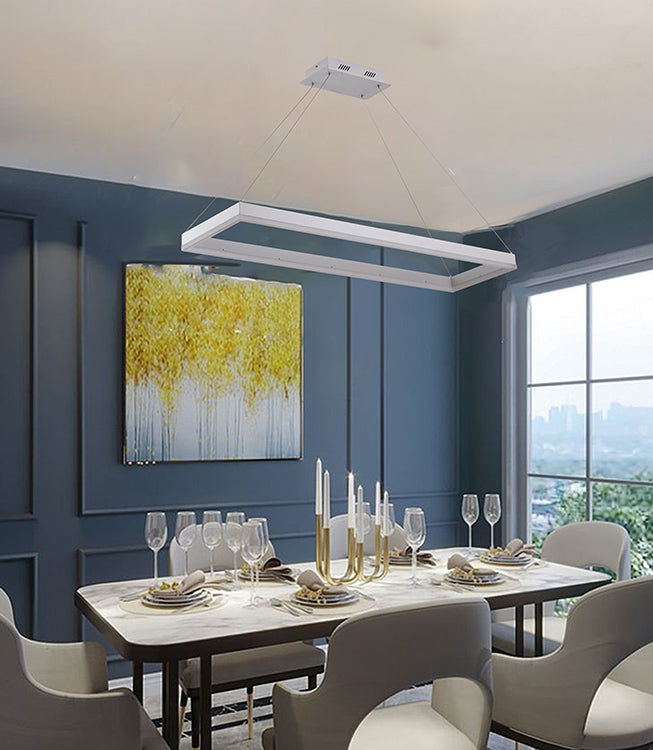 Framed LED Chandelier with Acrylic Diffuser by Bethel - view 21