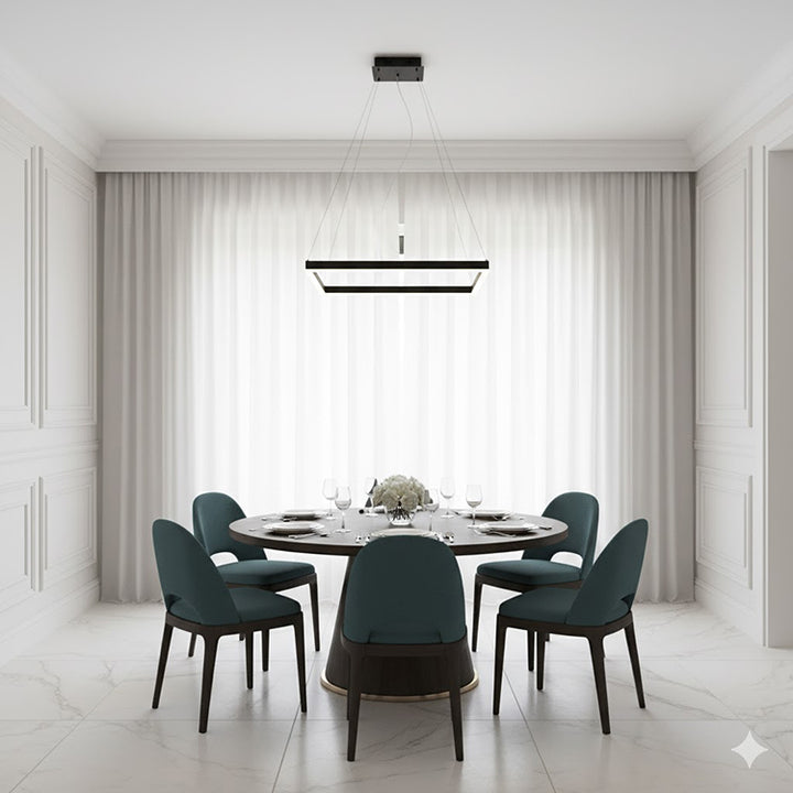 Framed LED Chandelier with Acrylic Diffuser by Bethel - view 15
