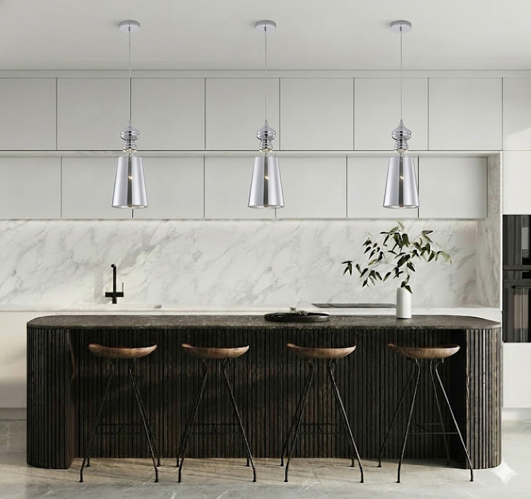 Shaded Single Pendant Light by Bethel - view 7