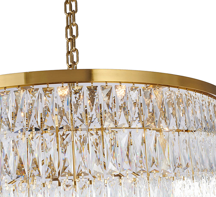 Nine Tier Chandelier with Clear Hanging Crystals (OC52) by Bethel - view 18