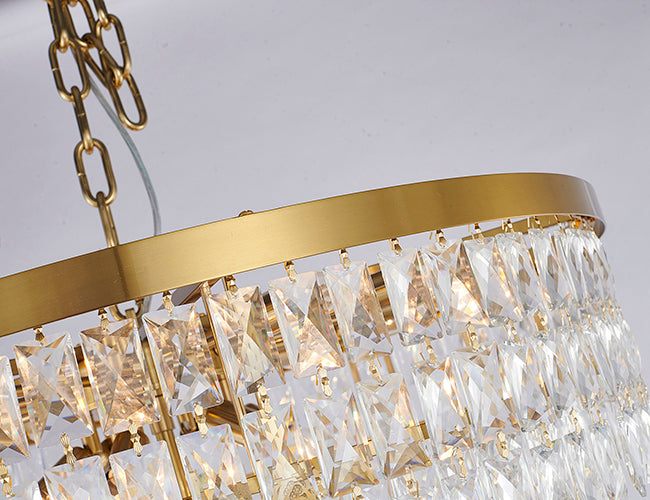 Seven Tier Chandelier with Clear Hanging Crystals (OC51) by Bethel - view 16