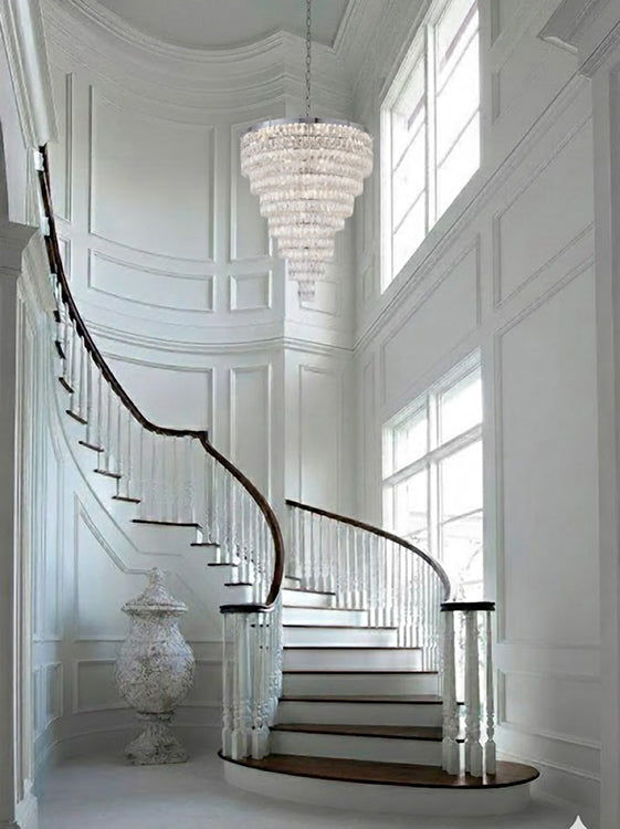 Seven Tier Chandelier with Clear Hanging Crystals (OC51) by Bethel - view 11