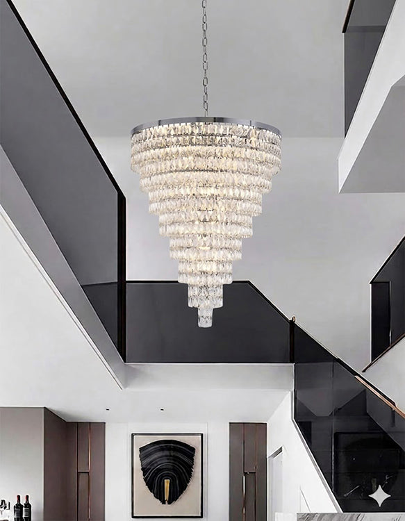 Eight Tier Chandelier with Clear Hanging Crystals (OC50) by Bethel - view 10