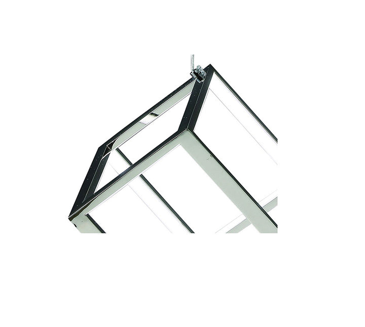 LED Cube Single Pendant Light with Acrylic Diffusers by Bethel - view 8