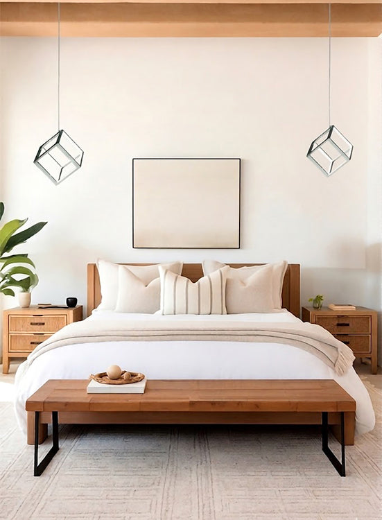 LED Cube Single Pendant Light with Acrylic Diffusers by Bethel - view 11