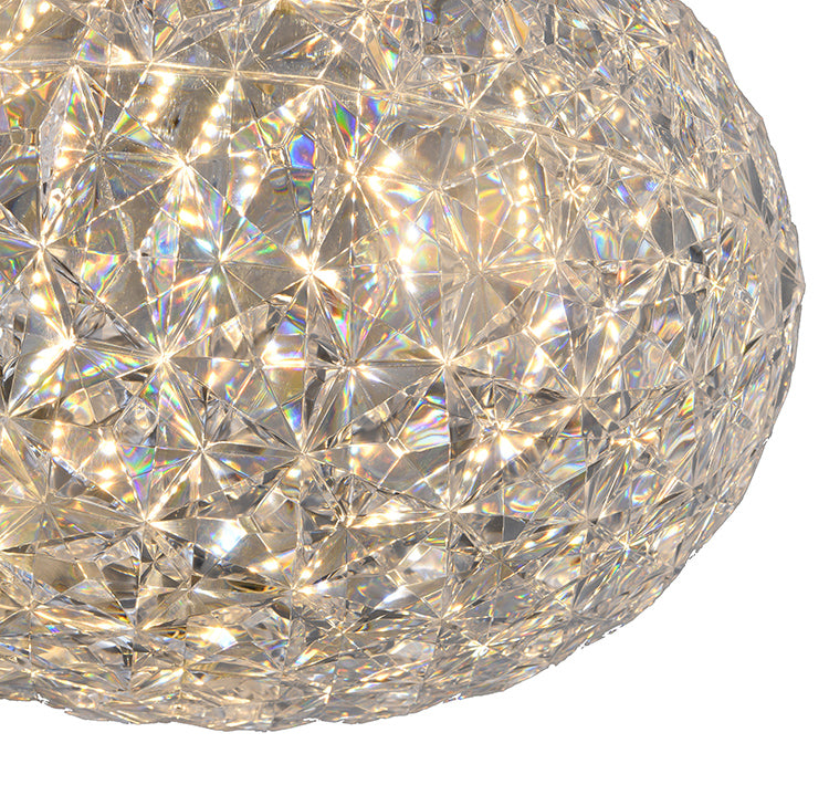 Clear Acrylic LED Pendant Light with Hardware by Bethel - view 3