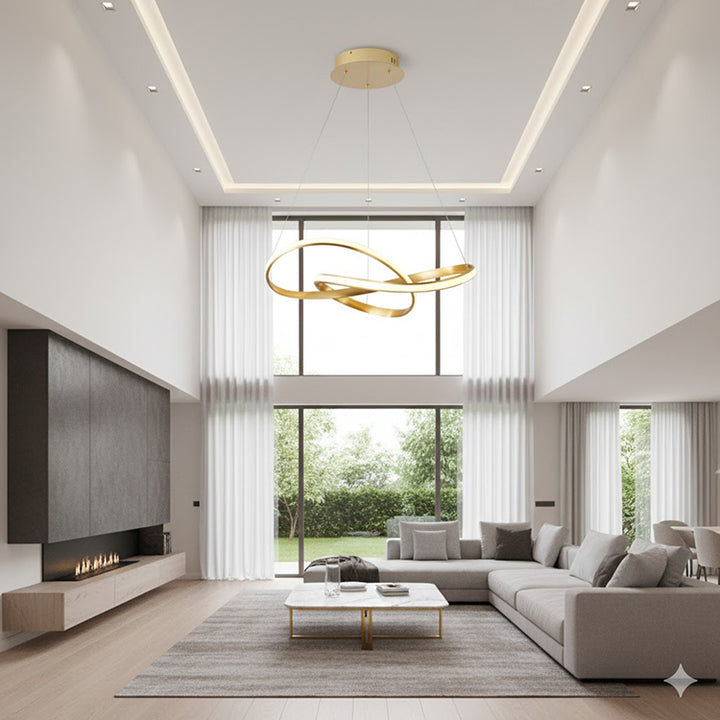 Aluminium Frame Chandelier with Acrylic Diffuser by Bethel - view 17