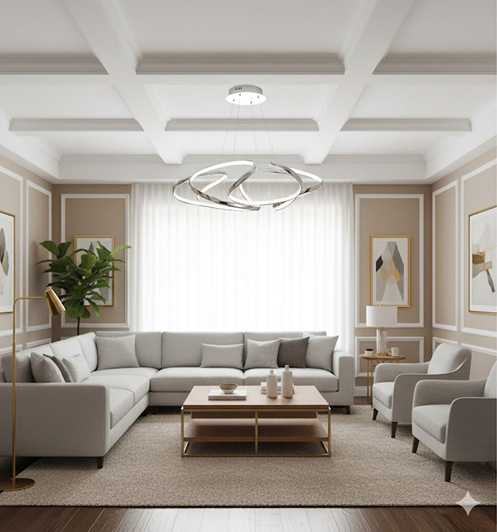 Aluminium Clustered LED Light with Acrylic Diffuser by Bethel - view 9