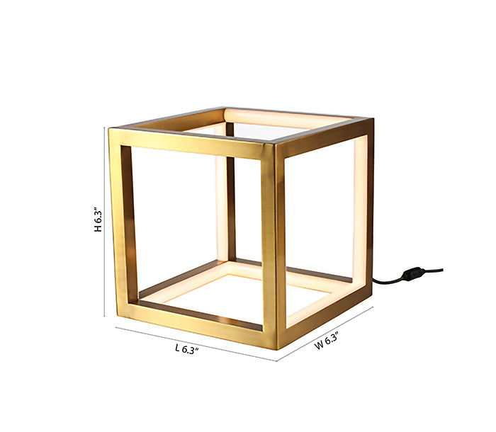 LED Box Table Lamp with Silicone Diffuser by Bethel - view 4