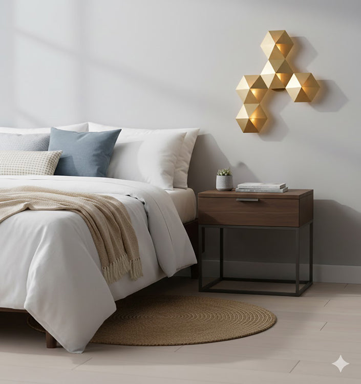 Hair Line Prism Panel LED Wall Sconce Ambiance Lighting Non-dimmable