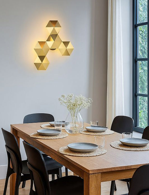 Hair Line Prism Panel LED Wall Sconce Ambiance Lighting Non-dimmable