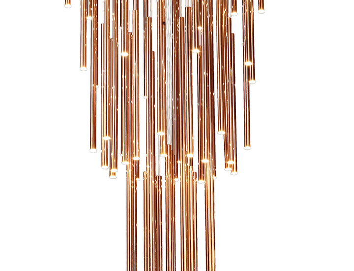 Gold Flushed Chandelier with Hanging (NL45) by Bethel - view 2