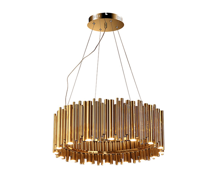 Stainless Steel Chandelier, 27.5", by Bethel