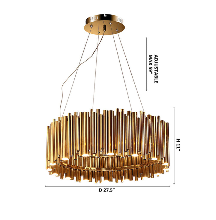 Stainless Steel Chandelier by Bethel - view 3