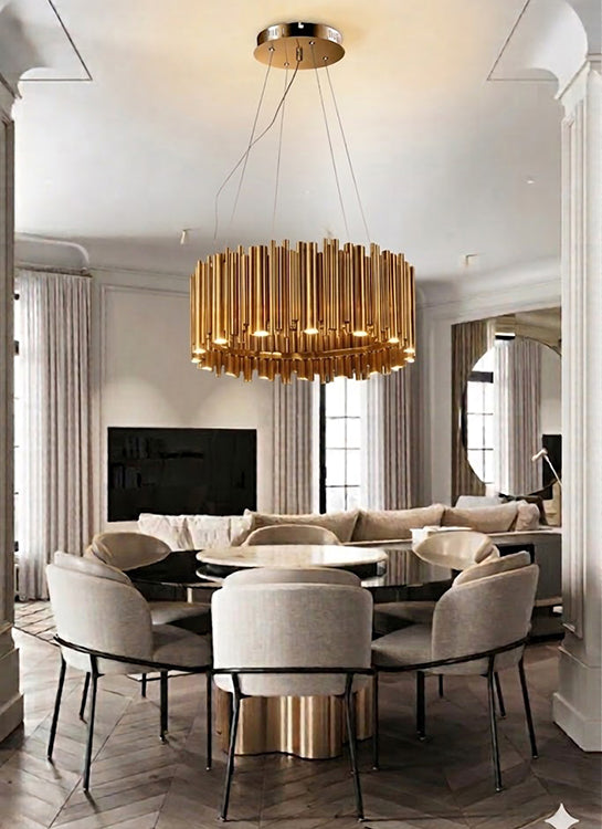Stainless Steel Chandelier by Bethel - view 4