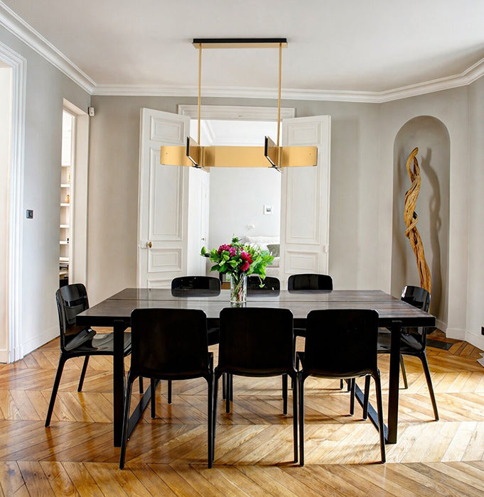Plated Double Cross LED Chandelier by Bethel - view 8