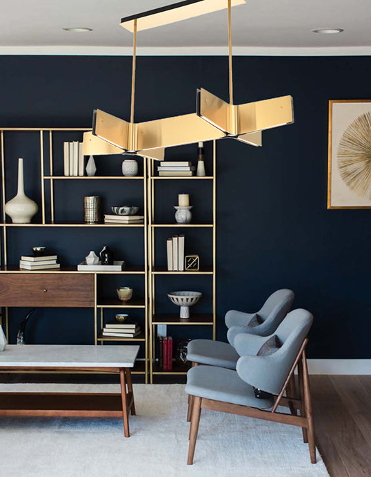 Plated Double Cross LED Chandelier by Bethel - view 9