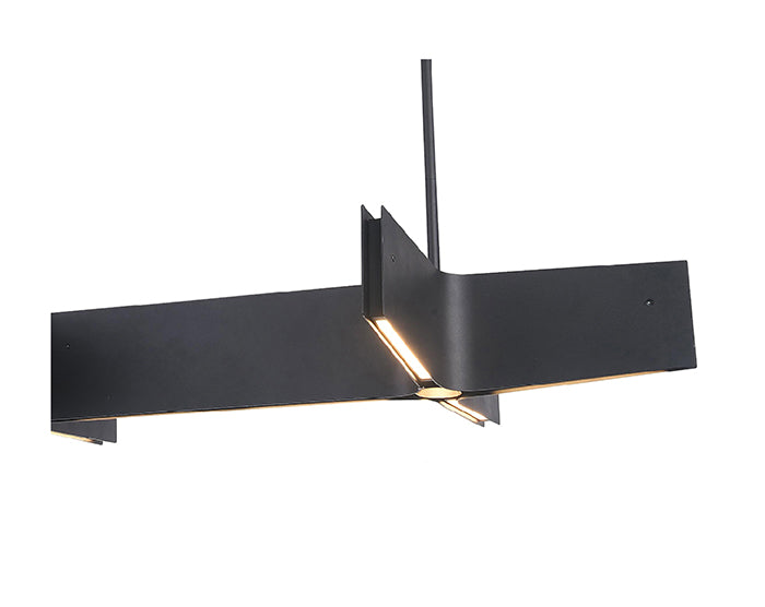 Plated Double Cross LED Chandelier by Bethel - view 12