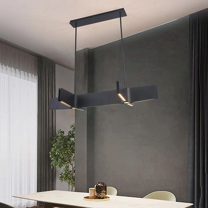 Plated Double Cross LED Chandelier by Bethel - view 15