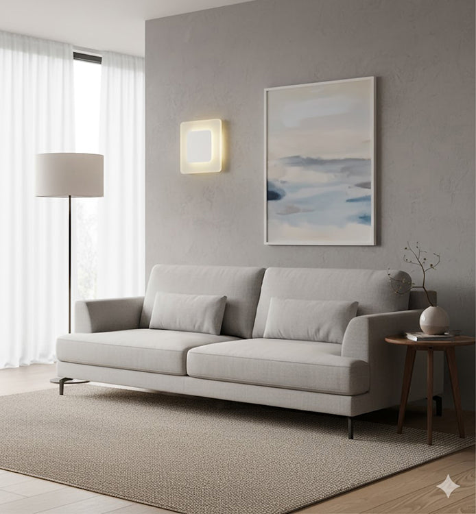 White Wall Sconce by Bethel - view 4