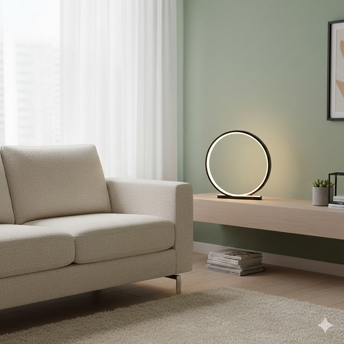 Round LED Table Lamp with Acrylic Diffuser by Bethel - view 14
