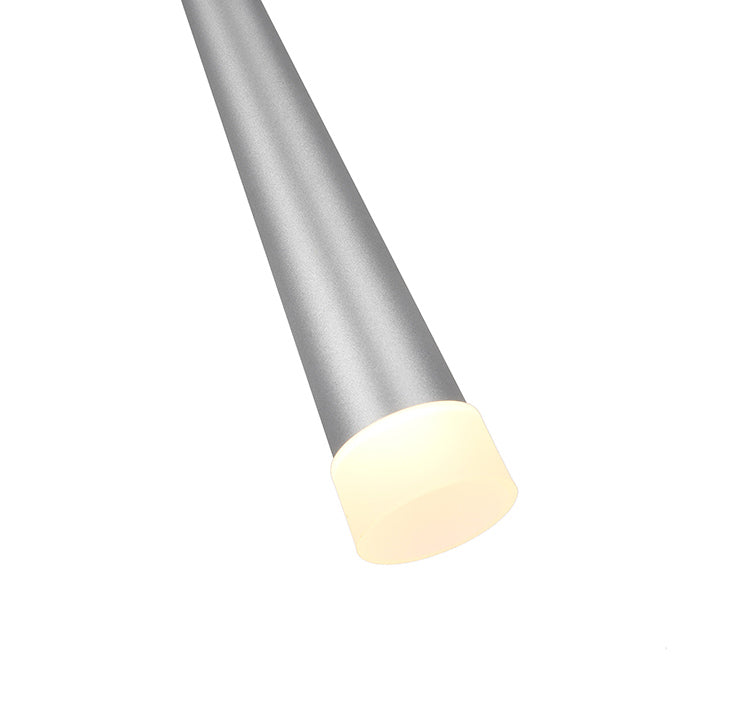 Sand Silver LED Single Pendant Light by Bethel - view 2