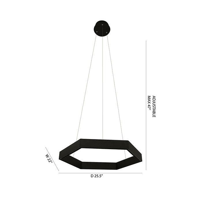 Black Chandelier (MV05) by Bethel - view 3