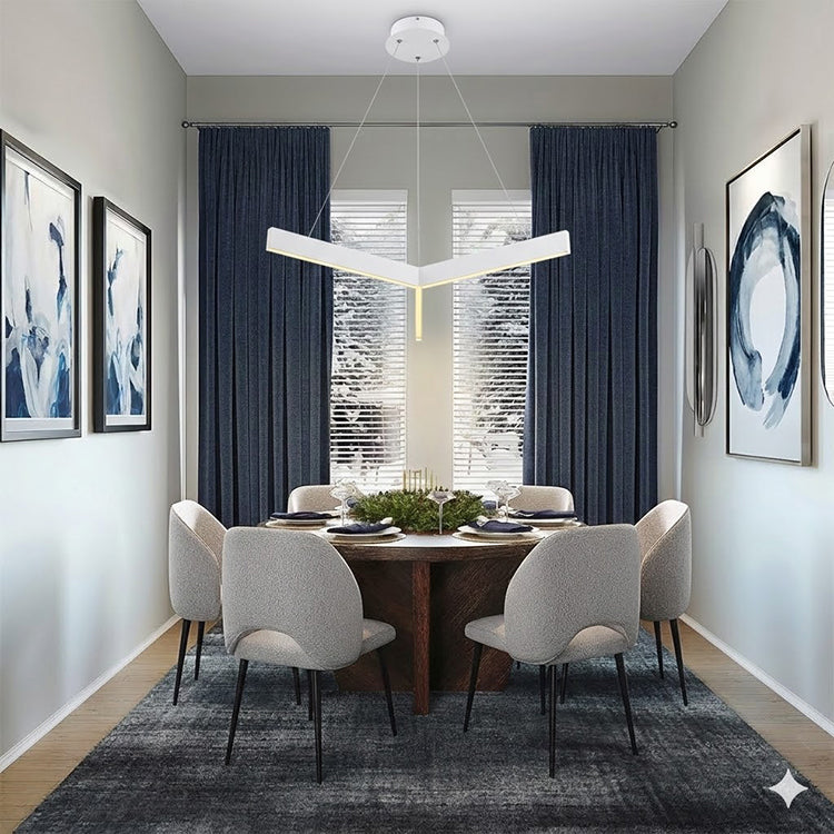 Metal "y" Shaped LED Ceiling Fixture with Acrylic Diffuser