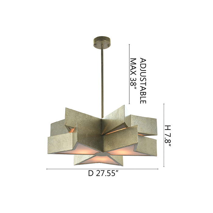 Gold Chandelier (MU65) by Bethel - view 10