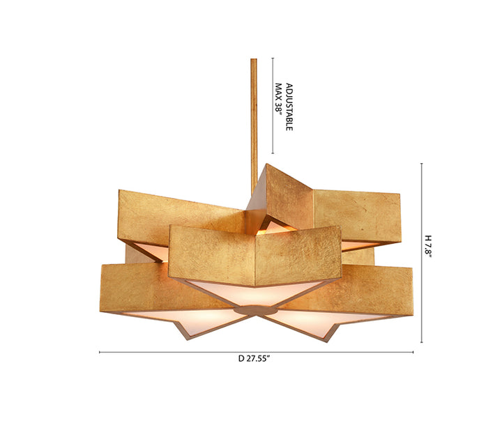 Gold Chandelier (MU65) by Bethel - view 4