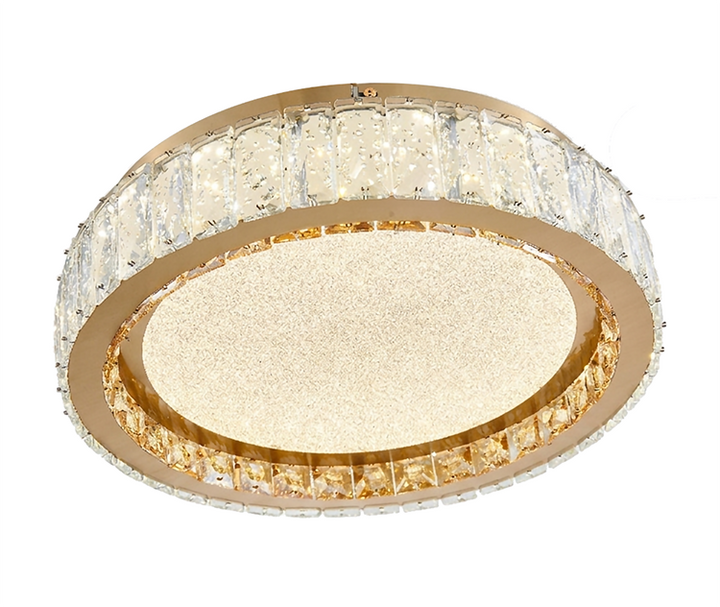 Stainless Steel Flush Mount with Clear and Crystals by Bethel - view 10